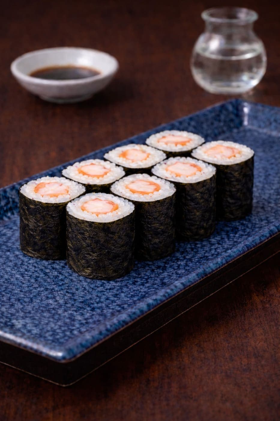Cooked Prawn Hosomaki from Miyora Sushi pre-order sushi menu in St Neots