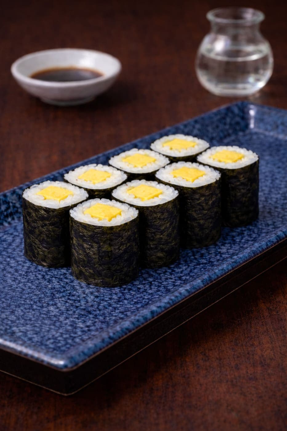 Tamago Hosomaki from Miyora Sushi pre-order sushi menu in St Neots