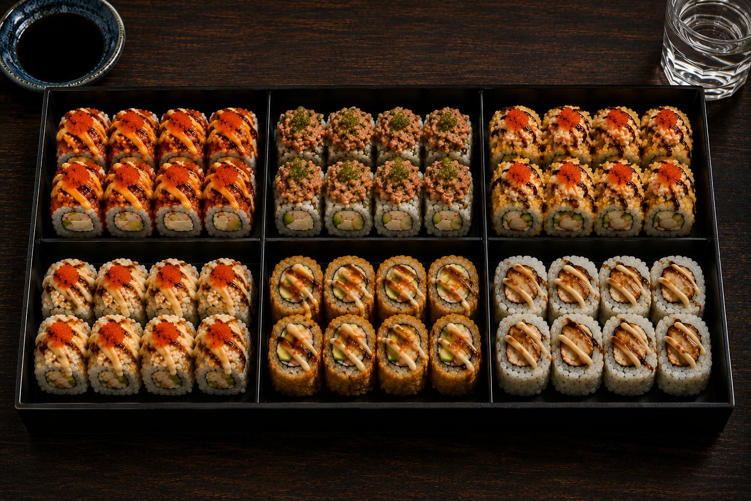The Roll Set from Miyora Sushi pre-order sushi menu in St Neots